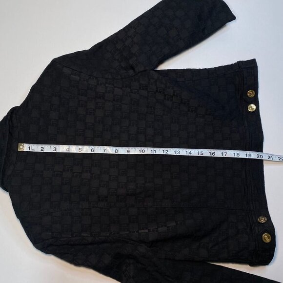 St. John Sport Black Monogram Jacket Size P (2/4) - Picture 10 of 10